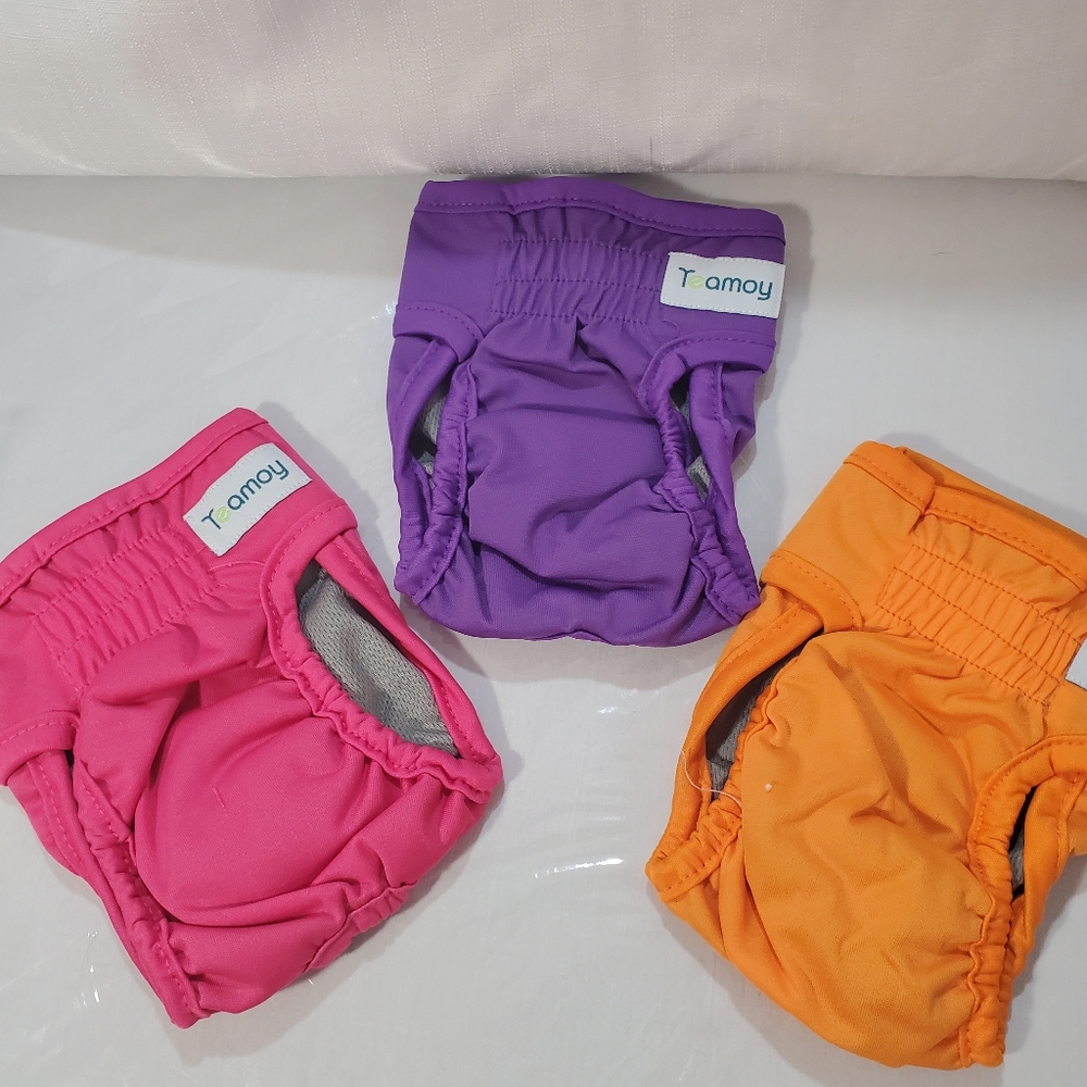 3pk Reusable Puppy Diapers sz XS NiP